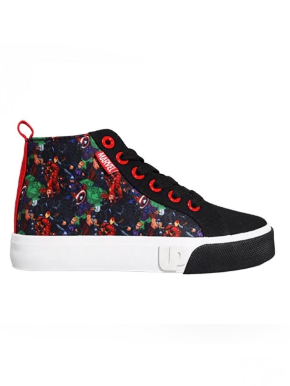 NIB Toddler 5M Marvel Ground Up Lace Up High Tops Avengers MultiColor ETML5007FL